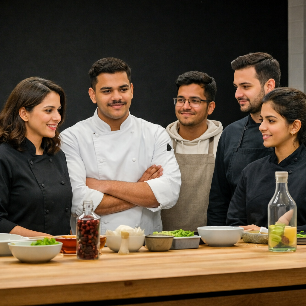 Behavioral chefs working together in a kitchen